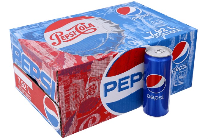 Nước ngọt Pepsi thùng 24 lon cao 330ml
